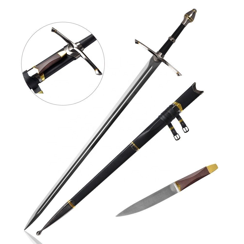 Lord of the Rings Strider's Ranger Sword with Scabbard & Dagger & Wall Plaque - detail view 7