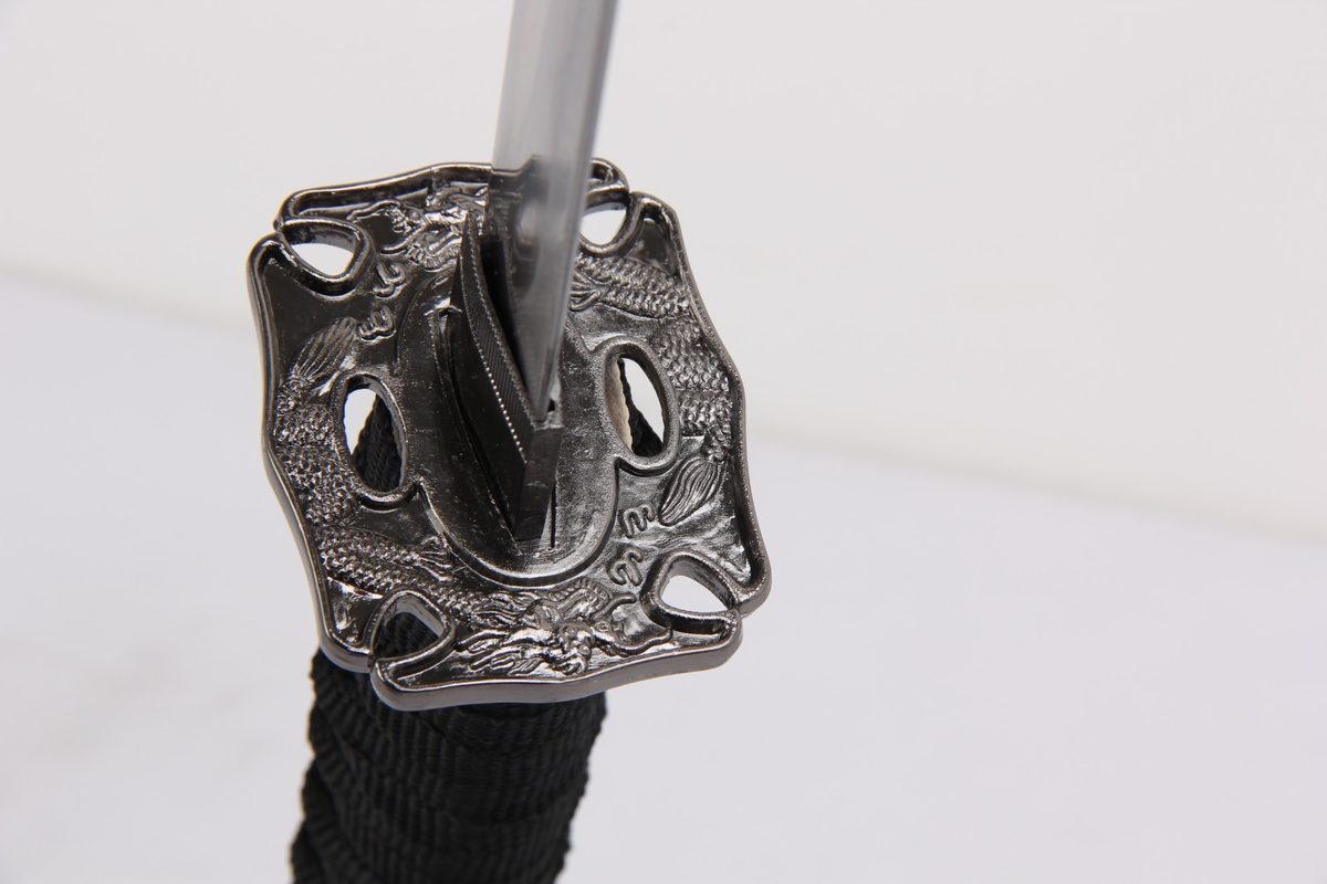 Set of 3 — Black Dragon Ninja Katana Wakizashi Tanto - detail view 3
