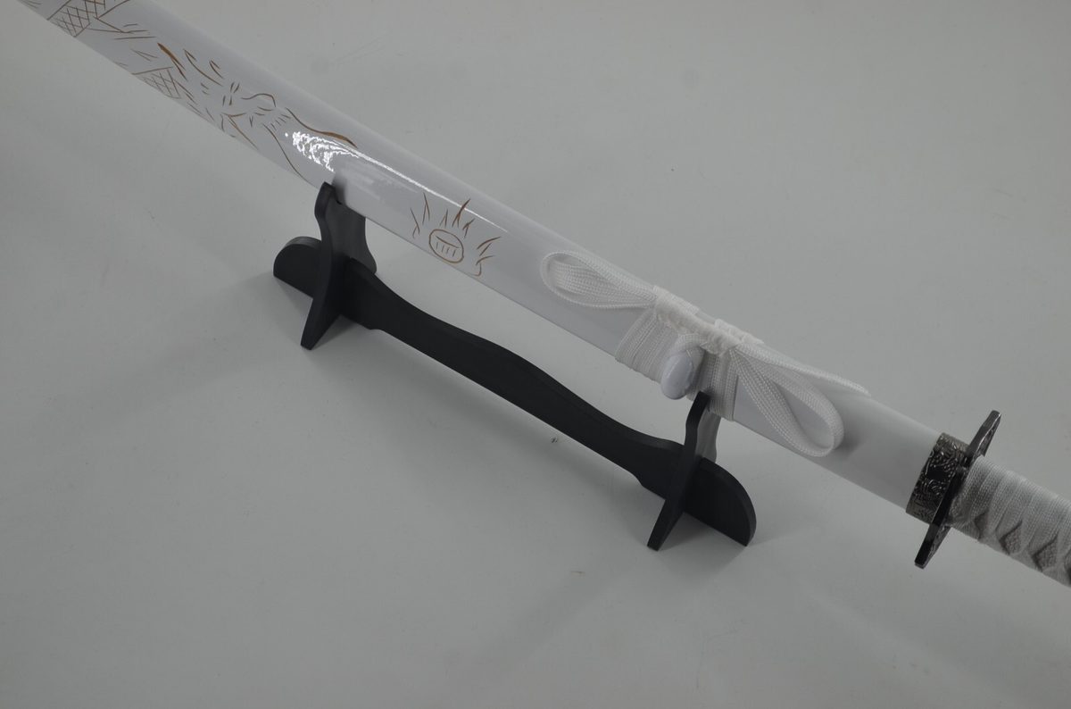 41" White Dragon Sword Katana Cosplay & Stand - detail view 6