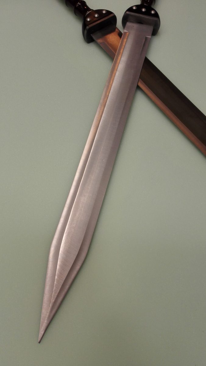 Set of 2 — Double Edged Gladiator Sword Roman Dagger - detail view 3