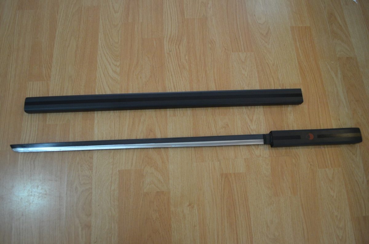 Naruto Sasuke Grass Cutter Black Ninja Sword Carbon Steel Blade Katana - detail view 3
