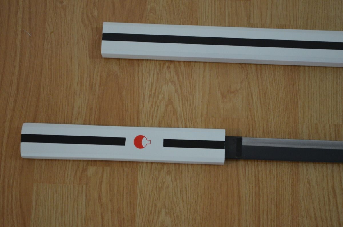 Naruto Sasuke Grass Cutter White Ninja Sword Carbon Steel Blade Katana - detail view 5