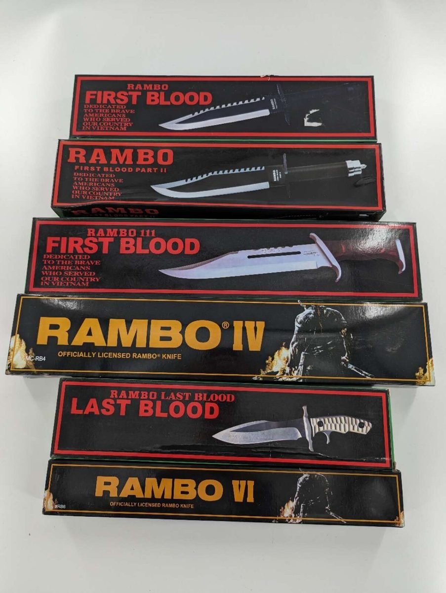 Set of 6 — Rambo First Blood I–VI Collectible Replica Knife - detail view 2