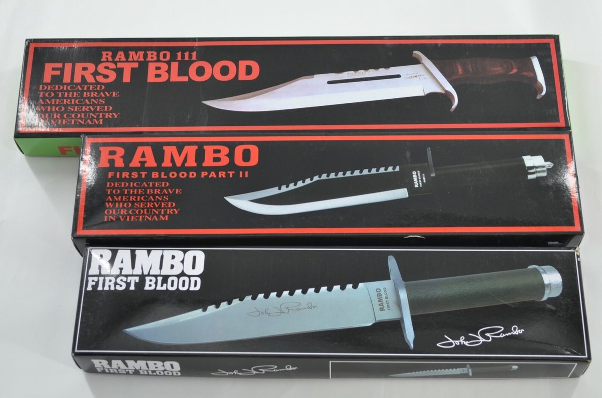 Set of 3 — Rambo First Blood I–III Collectible Replica Knife - detail view 2